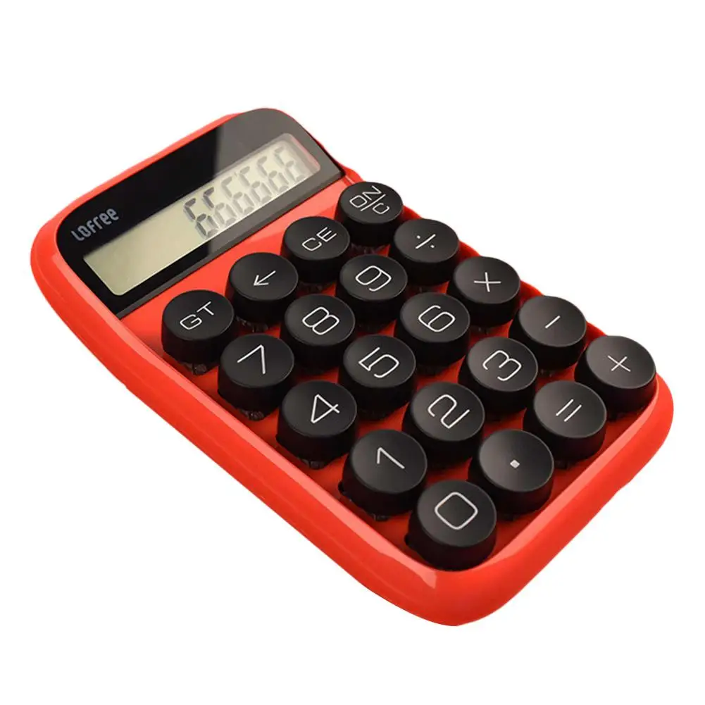 Механический калькулятор Jelly Bean клавиатура калькулятор для офисный студенческий экзамен - Цвет: Red