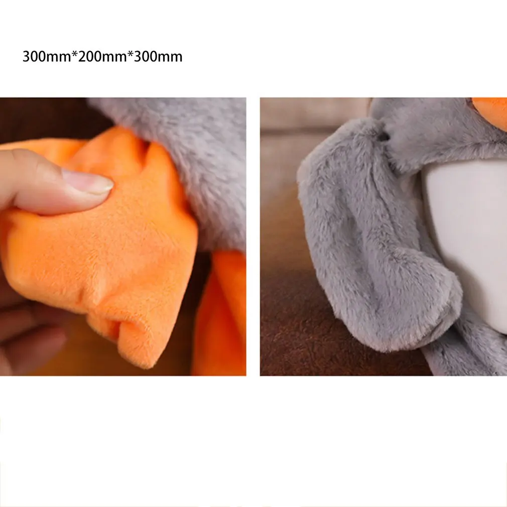 Novelty Cute Rabbit Ear Shape Hat Can Move Airbag Magnet Cap Plush doll Dance Toy Velvet Unisex Warm