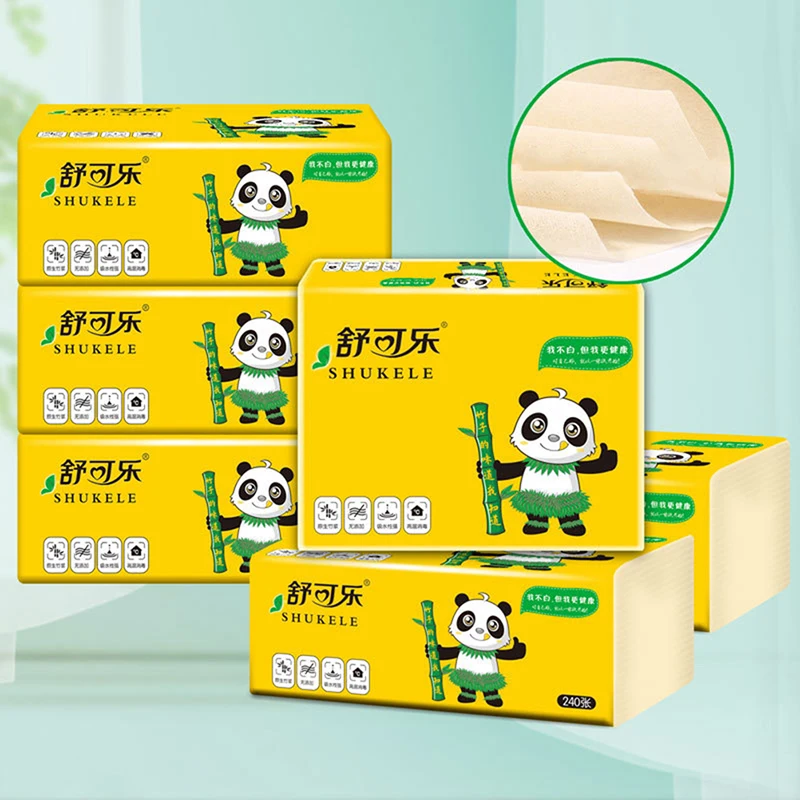 (1 Packs=60pcs) Disposable Nature Bamboo Soft Paper Napkin For Party Supplies Restaurant Table Dinner Paper Tissues