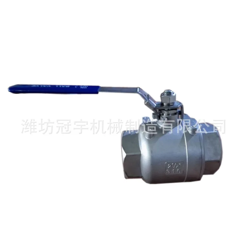 

Valve Stainless Steel 304 Internal Thread Two Piece Screw Manual 2.5-inch Ball Valve