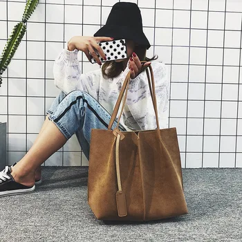 

Large Bag, Women,2019, Fashionable and High-capacity, Simple, Simple, Simple, Single-shoulder
