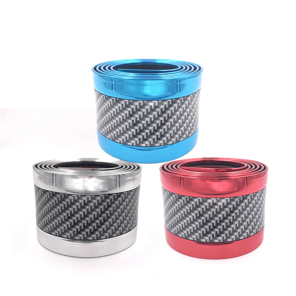 1M Car Door Protector Stickers Strip Electroplated Anti-collision Bar Car Anti-Collision Tape Door Edge Guard Plate Car Styling