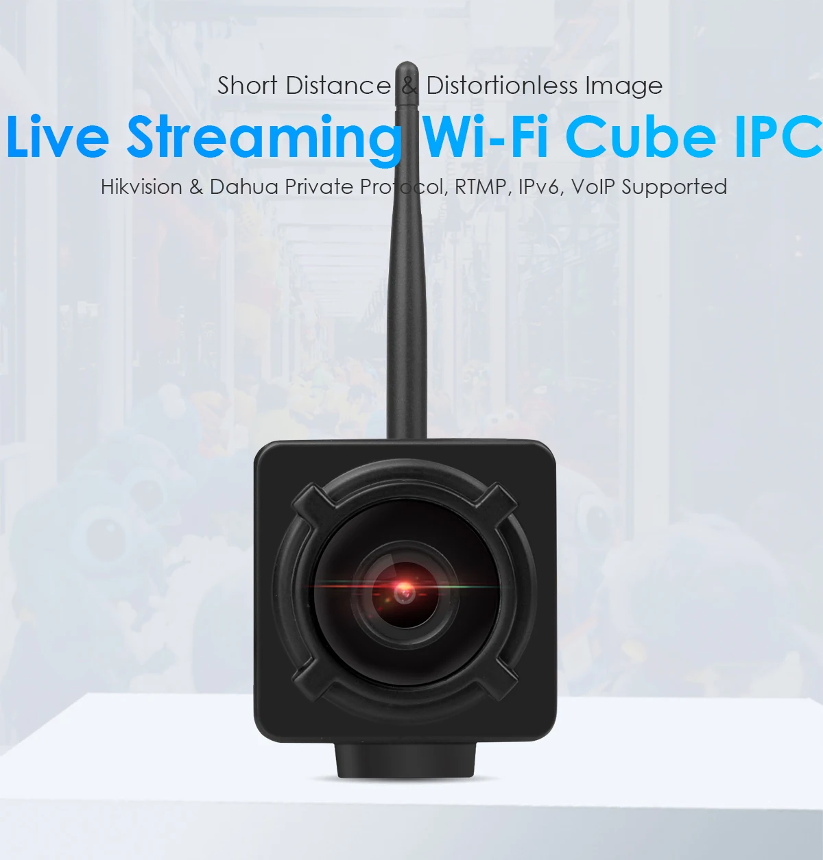 Ip-камера без искажений для UFO Catcher Live Streaming Mini Cube 2.0MP 1080P Push Video Stream на Youtube/Wowza по RTMP