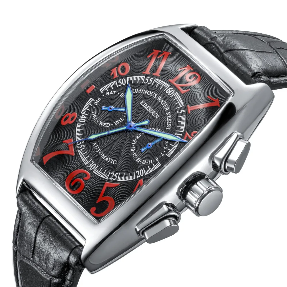 Relojes Para Hombre KIMSDUN модные брендовые мужские часы повседневные светящиеся
