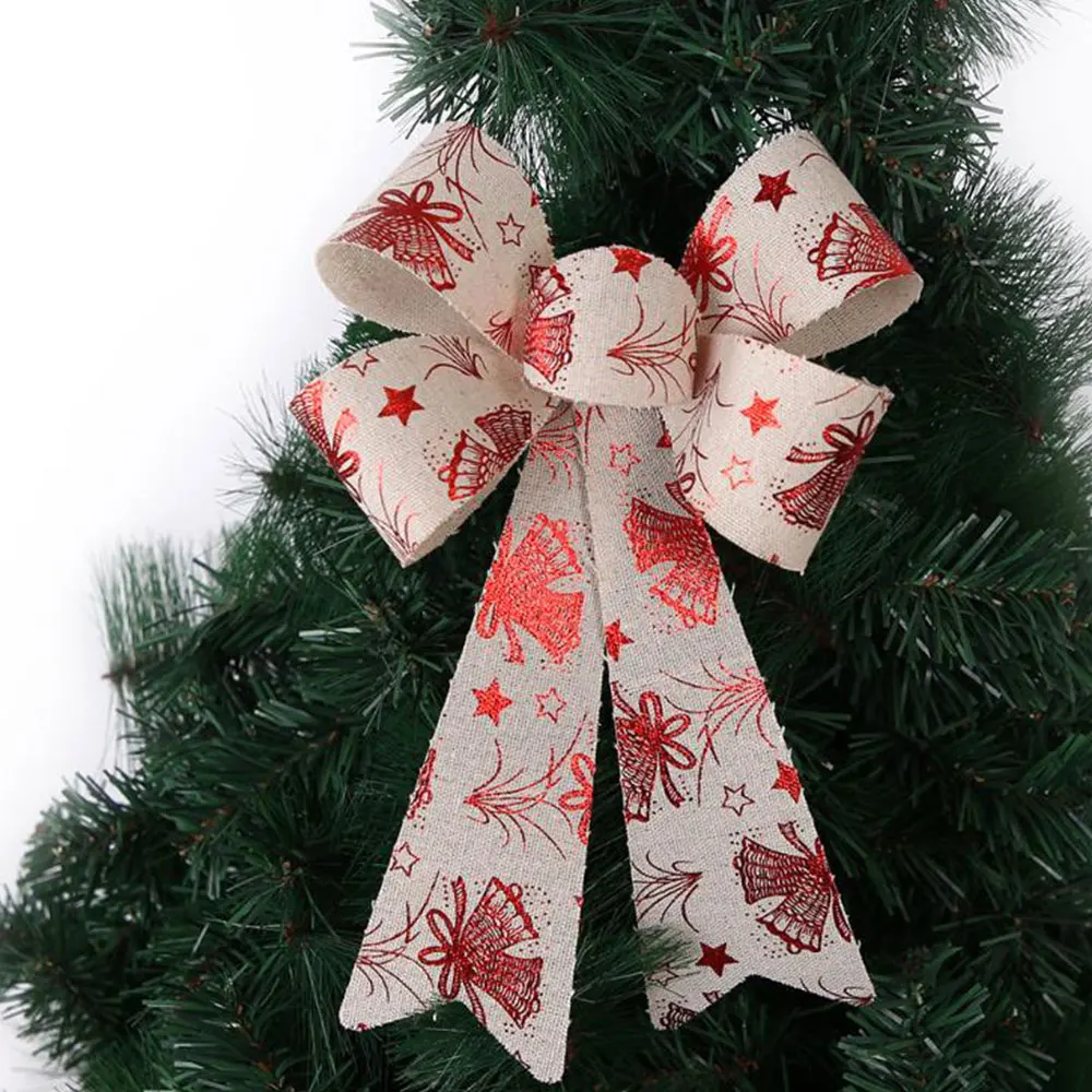 12 PCS DÉCORATIONS De Noël Pour Sapin Noeud Guirlande À Arc EUR 12