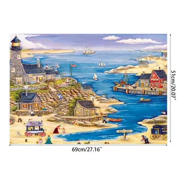 

1000 Piece Paper Jigsaw Puzzle for Adults Kids Games Toys Sailing harbour P31B