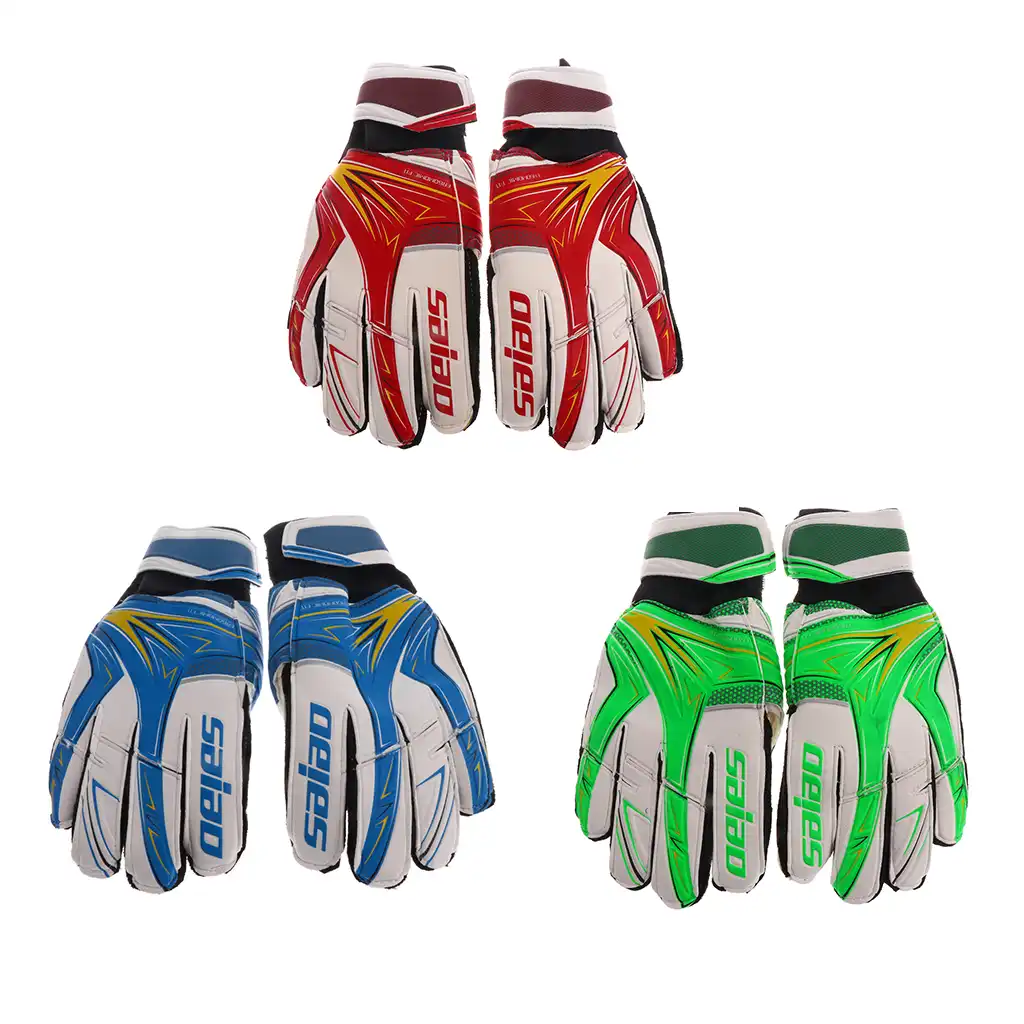 youth soccer goalie gloves with finger savers