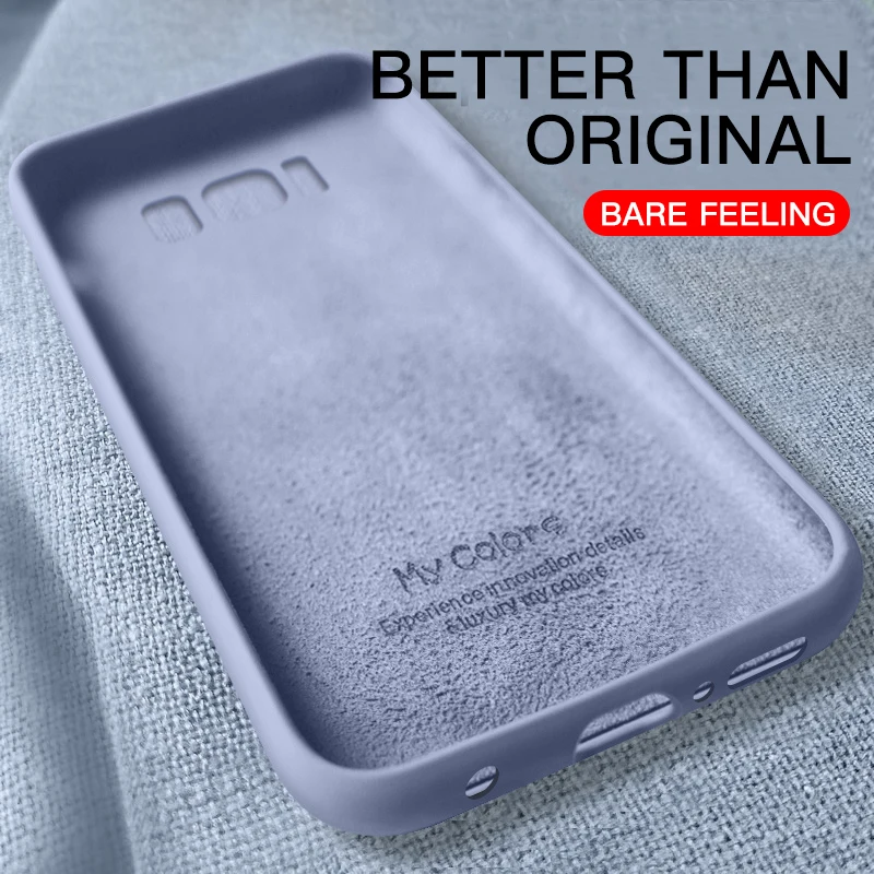 Шелковистый мягкий жидкий силиконовый чехол для телефона SamSung Galaxy S10 S9 S8 Note 10 Plus 9 8 S7 Edge S10E S 7 10 Plus чехол