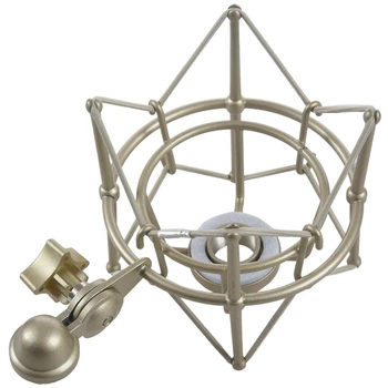 

Recording Studio Metal Shockmount Clip Suspension Spiders Bracket Microphone Stand Shock Mount for Broadcast Computer Mic Holder