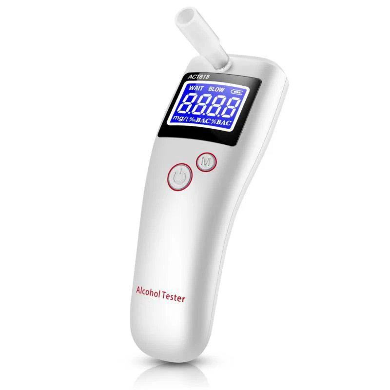 

LAMJAD Mini Digital LCD Screen Breath Alkohol Alcohol Tester alcohol breathalyzer ACT618 Bafometro Alcoholimetro