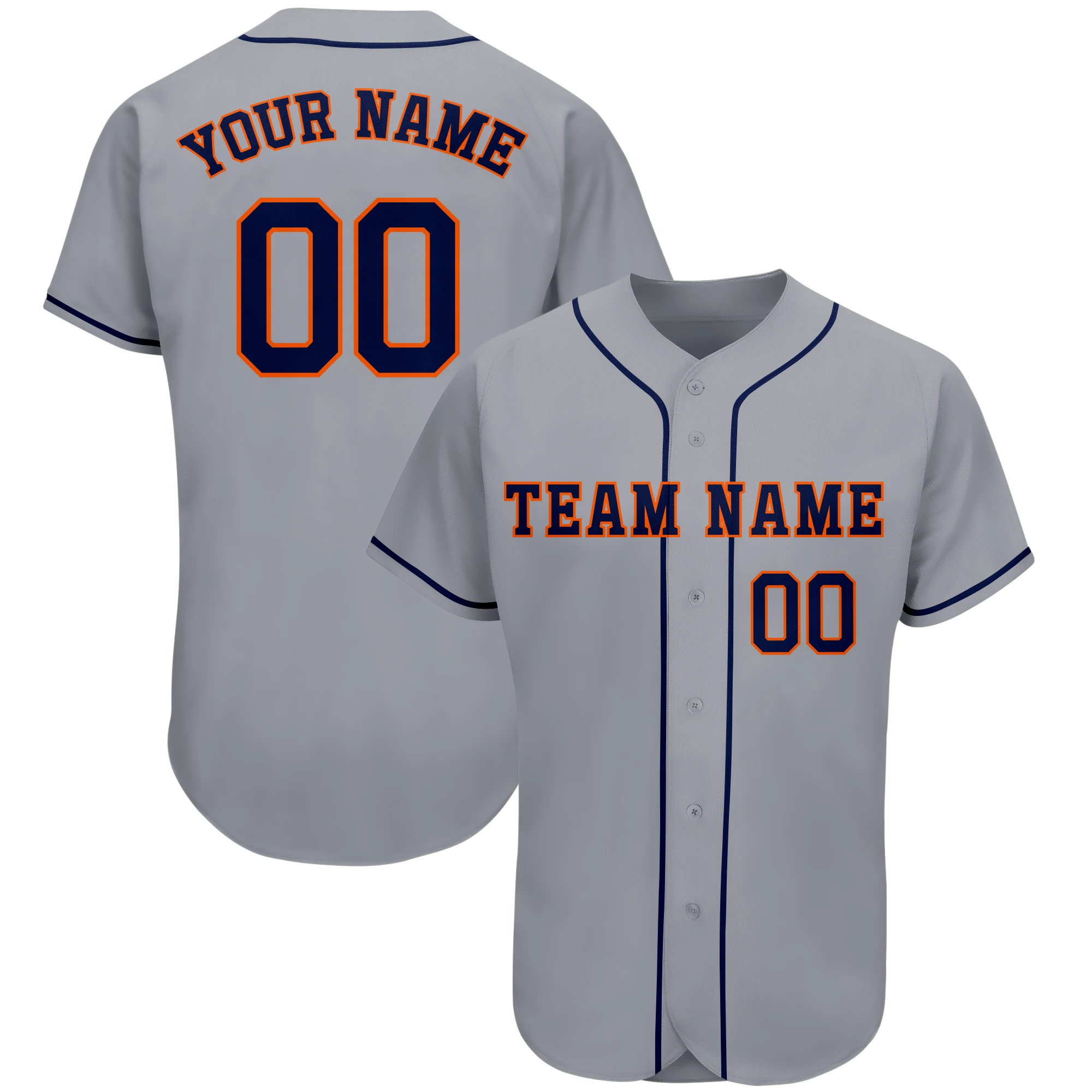 Custom Baseball Jersey Print Team Name/Number Training Outdoor/Indoors Washable Tee shirts for Men/Lady/Kids Any Colour