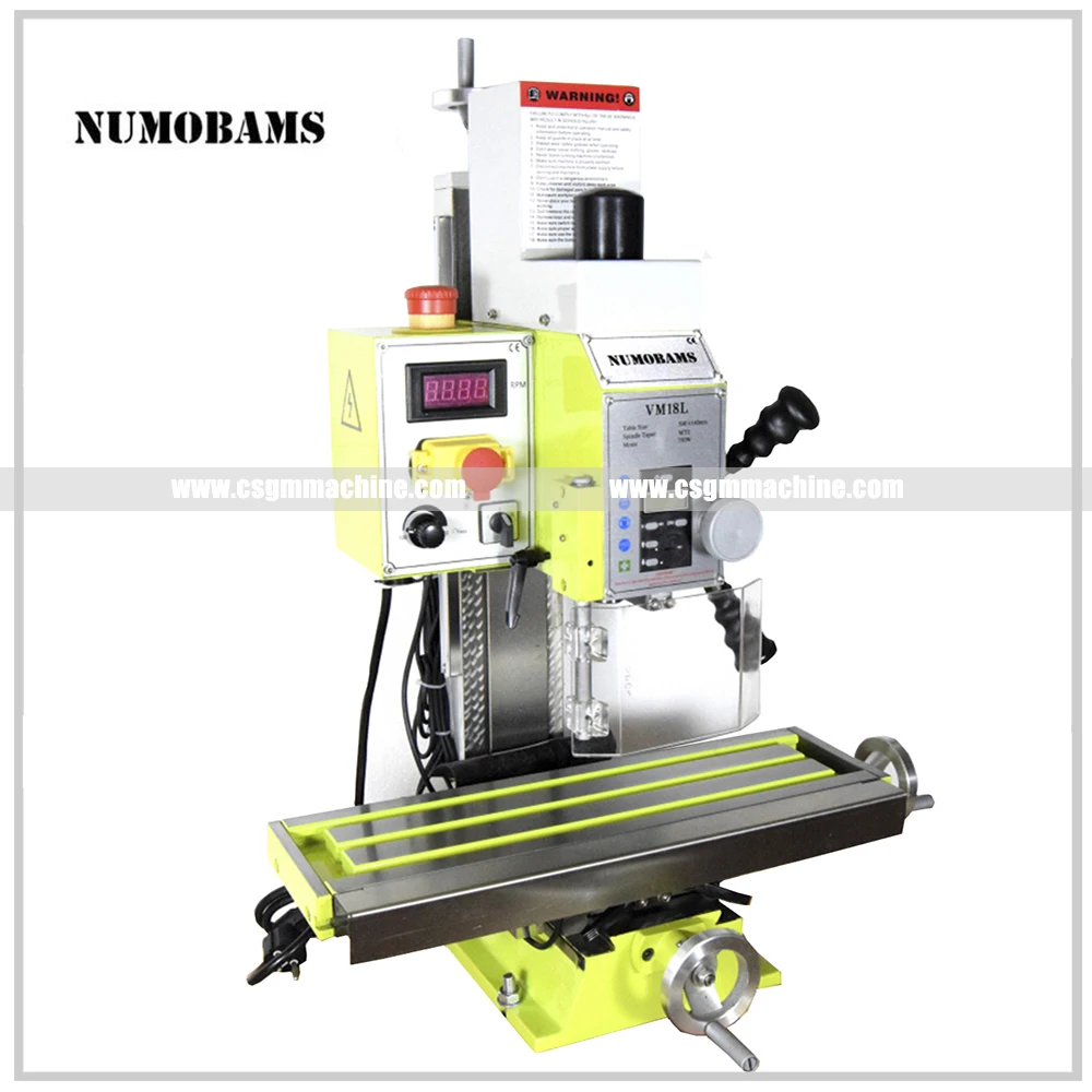 NUMOBAMS VM18L 750W бесщеточный мотор мини фрезерный станок DIY сверлильный для