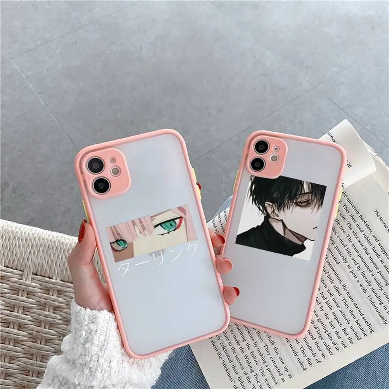 Sad Japanese Anime Aesthetic Luxury Shell Phone Cases Matte Transparent For Iphone 7 8 11 12 Plus Mini X Xs Xr Pro Max Cover Phone Case Covers Aliexpress