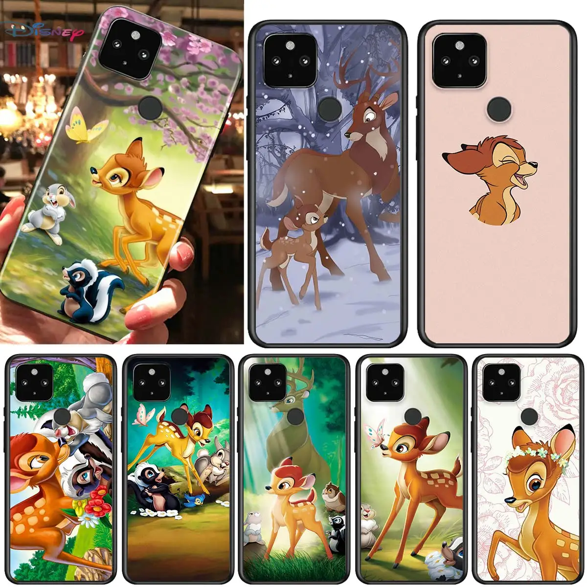 Disney Bambi Shockproof Cover For Google Pixel 5 4 4a Xl 5g Black Phone Case Shell Soft Fundas Coque Capa Aliexpress Cellphones Telecommunications