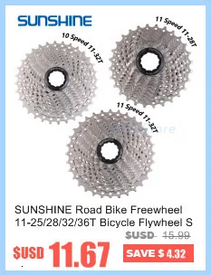 SUNSHINE 11S 11-32T Free Wheels Road Bicycle Flywheel Steel 11 Speed Cassette Sprocket 11-32T Compatible for Parts R9100 R8000