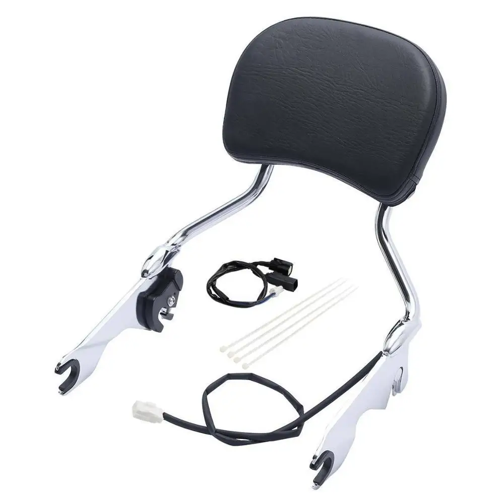 Motorcycle Sissy Bar Backrest Brake Light For Harley Touring Glide 2009