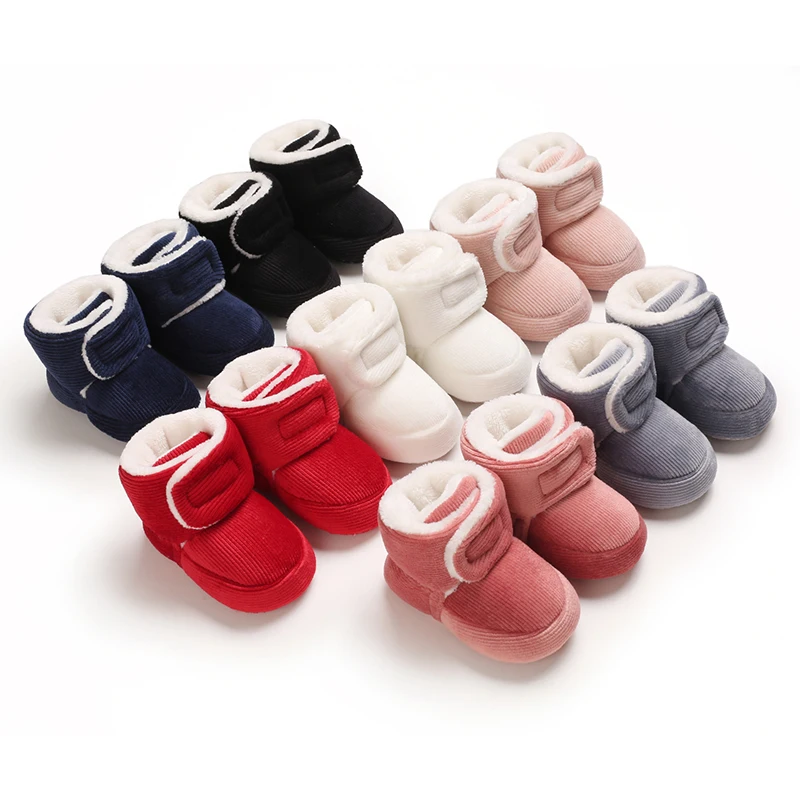 Winter Corduroy Baby Shoes for 0-1 Year