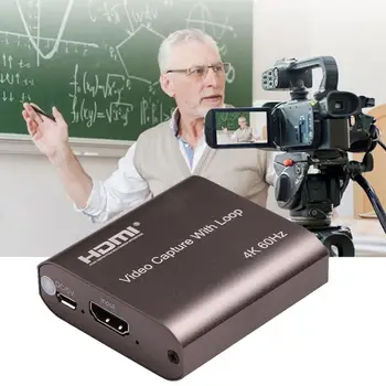 

4K 60HZ TV Loop Out HDMI Capture Card Audio Video Recording Camera 3.0 For PS4 Streaming Plate Live 1080p Grabber USB Game A5J1