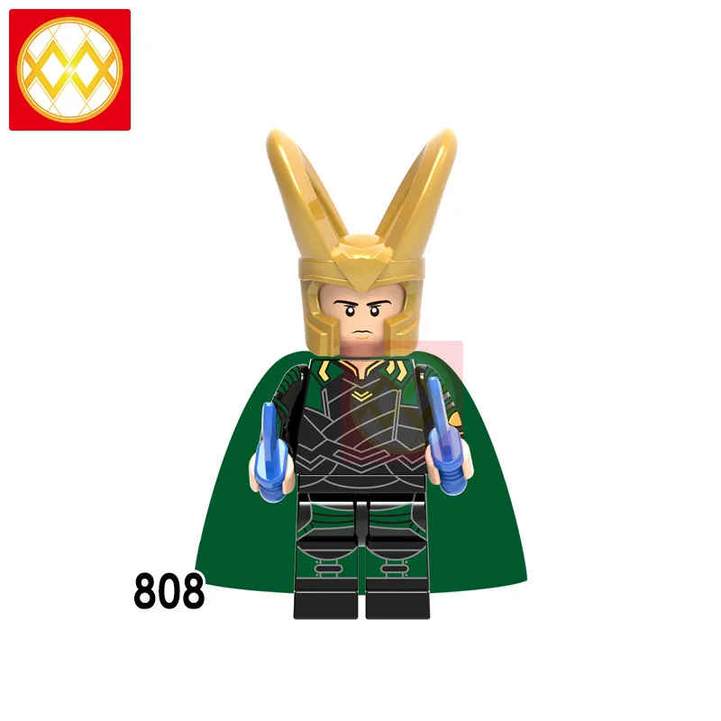 Тор Локи X0269 строительные блоки леди Тор недостойный Тор один Frigga Valkyria Hela Heimdall Asgard детские игрушки - Цвет: XH808