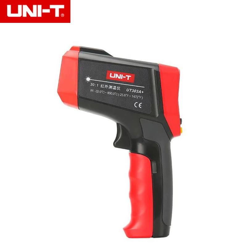 UNI-T UT303A+ 30: 1 Высокоточный инфракрасный термометр лазерный температурный пистолет Диапазон-32~ 800 градусов