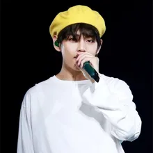 Корейские bangtan желтые мужские и женские осенние зимние береты фетровая шляпа кожаный Берет шерстяной берет шапки унисекс зимняя шапка с галстуками Kpop