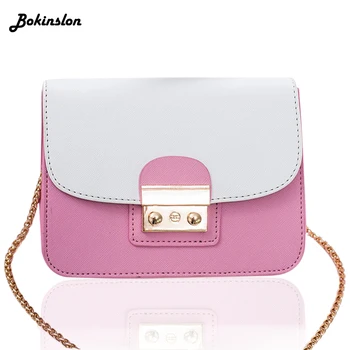 

Bokinslon Bokinslon Fashion Portable Small Square Bag Shoulder Woman Casual Stone Pattern Simple Messenger Bag Female
