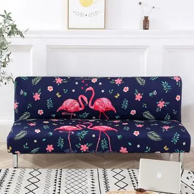 All-inclusive Folding Sofa Bed Cover Tight Wrap Sofa Towel No armrests Tight Wrap Sofa Cover loveseat for Living Room - Цвет: 22