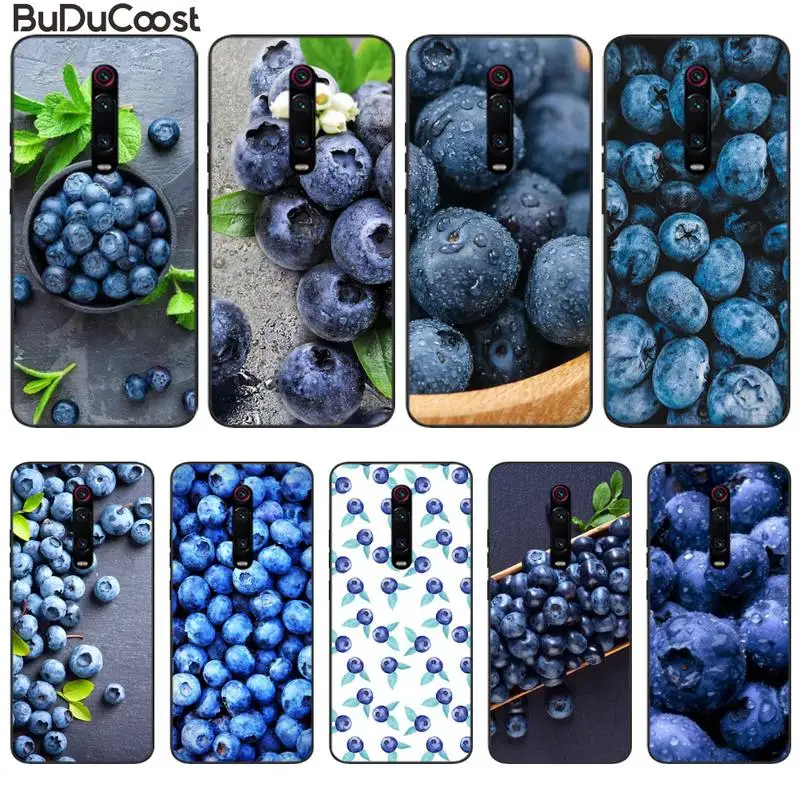 CUCI Blueberry fruit Bling Cute Phone Case For Redmi 6 4X 7 7A 8 GO K20 Note 4 4X 5 5A 6 6 Pro 7 8 8pro