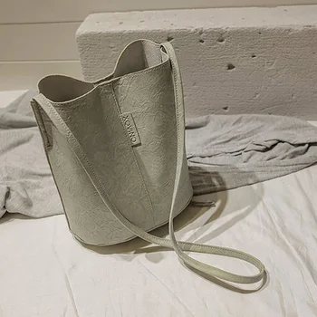 

2020 New Arrival High-capacity Casual Female Fashion Single Shoulder Bag Women's Bucket Bag Mobile Shopping Bag