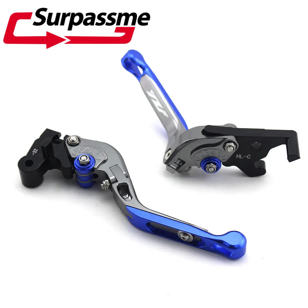 

For Yamaha YZF R25 2014-2015 R3 2013-2017 Motorcycle CNC Aluminum Brake Clutch Levers Extendable Folding Levers Blue Red Gold