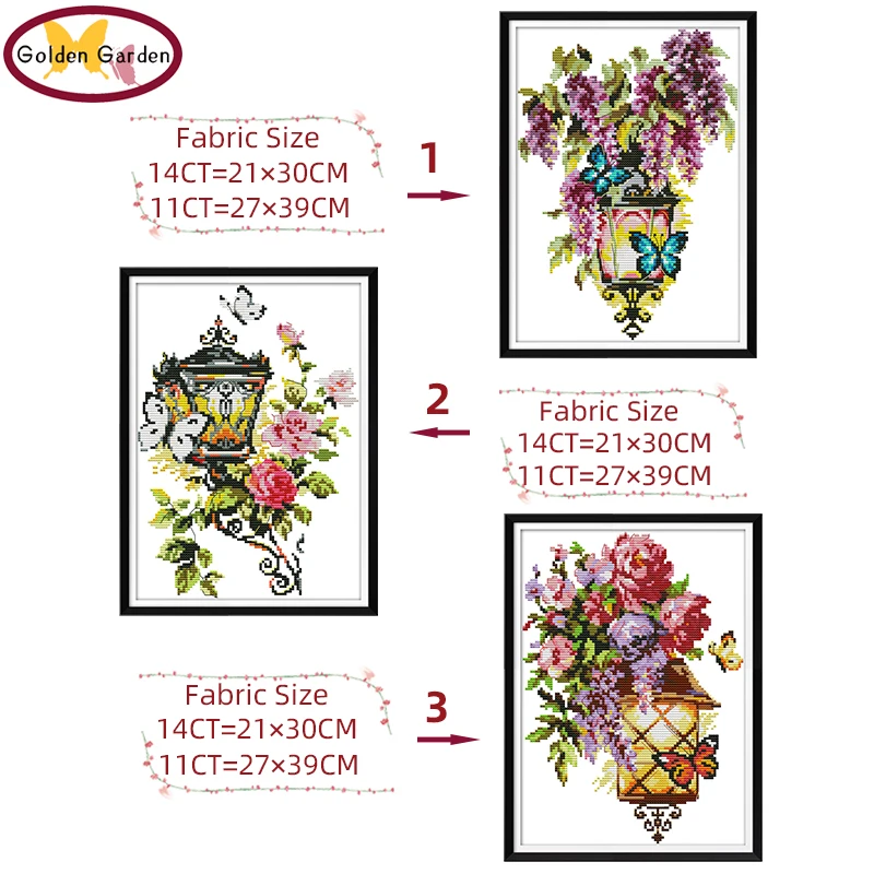 GG The Light of Love Cross Stitch Kits 11CT 14CT Chinese Cross Stitch Pattern Embroidery Needlework Set for Home Decor