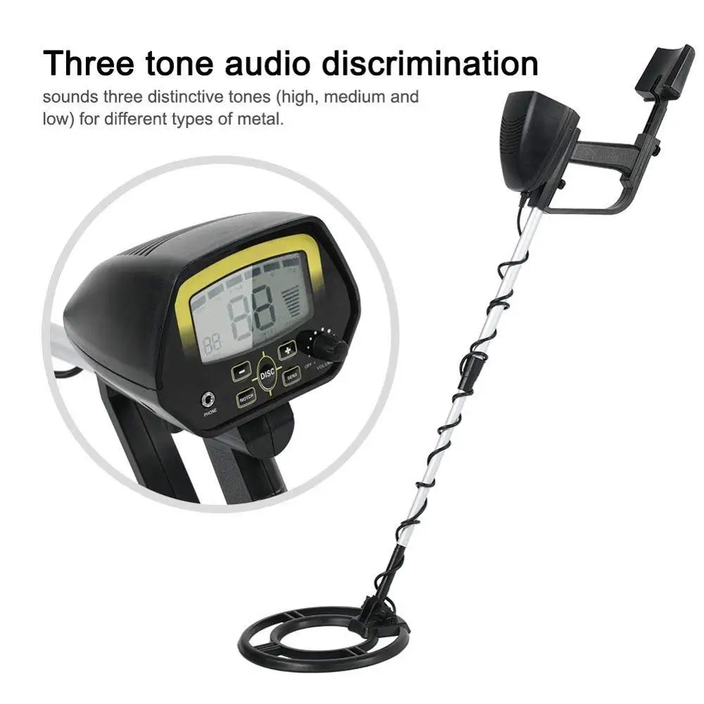 

MD-4060 Underground Metal Detector Waterproof Portable Light Gold Detector Treasure Metal Finder Seeking Tool