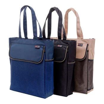 

High Capacity Portable File Bag A4 Student Book Bag Art Bag Simple Multifunctional Student Zipper Waterproof Canvas Bag