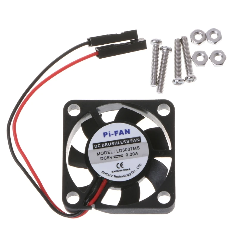 

Mini Cooling Fan Heat Sink For Raspberry Pi 3/2/B+ 3.3V/5V Model Computer 62KA