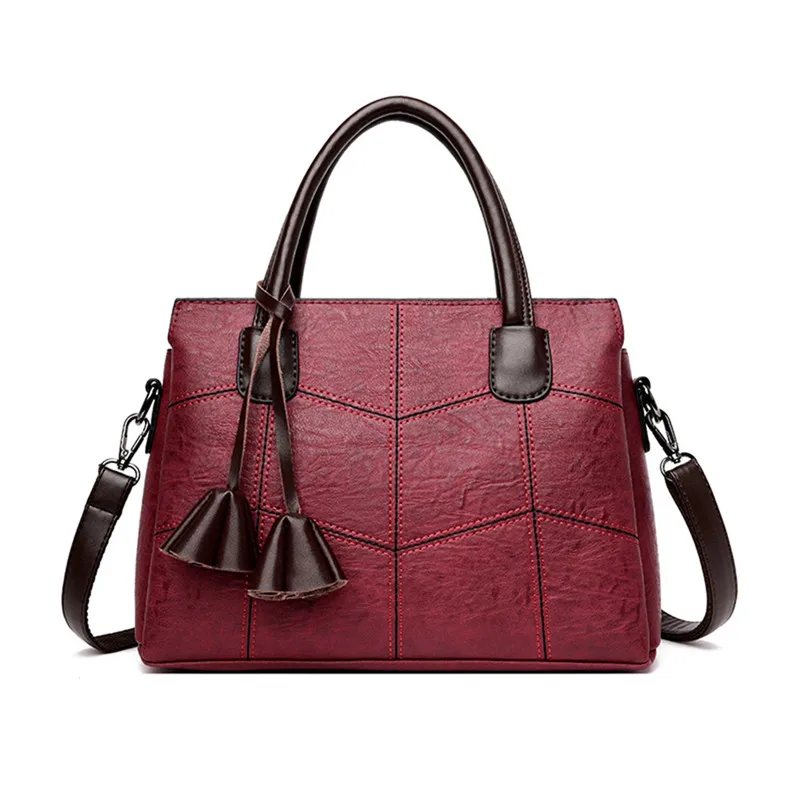 Роскошные маленькие женские сумки, дизайнерские винтажные сумки высокого качества, женские ручные сумки через плечо, сумки-шопперы для женщин - Цвет: WINE RED