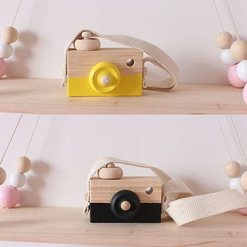 

Nursery DecorWooden Camera Toy For Kids Gift Wooden Figurine Camera Toy For Kids Room Decor Nordic Children Girl Boy Room Decor