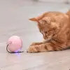 Smart Interactive Cat Toy Colorful LED Self Rotating Ball With Catnip Bell and Feather Toys USB Rechargeable Cat Kitten Ball Toy ► Photo 3/6
