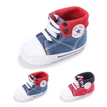 

Newborn Baby Shoes Boy Girl Canvas Sport Wearproof Lace Sneakers 0-2 Years Baby Infant First Walkers Toddler Crib Shoes