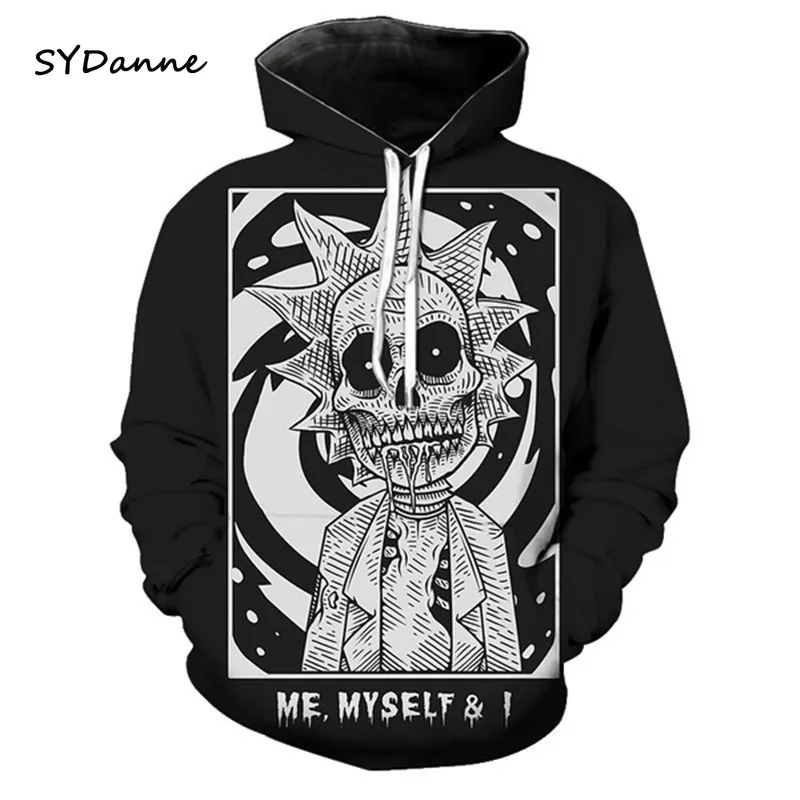 

2020 new Rick Morty cosplay hoodie men's skateboard Rick Morty cotton hooded sweatshirt men hooded pullover cosplay costume