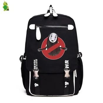 

2019 Ghibli Spirited Away Laptop Backpack No Face Man School Bags for Teenage Girls Boys Leisure Backpack Large Travel Rucksack
