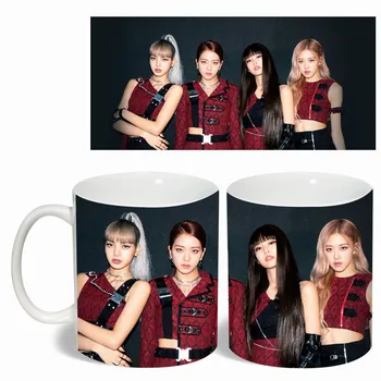 

1 Pcs BLACKPINK Pink Ink Era Lisa JENNIE Rose Jisoo Return Poster KILL THIS LOVE Mug Color Changing Cup Fan Gift Collection