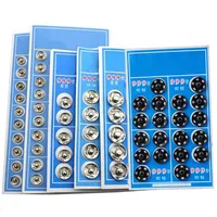 Sewing Accessories Snap Buttons Black Silver Metal Fasteners Press Button 8.5/10/12/16mm Iron Stud Plating Round Button  5BB5967 1