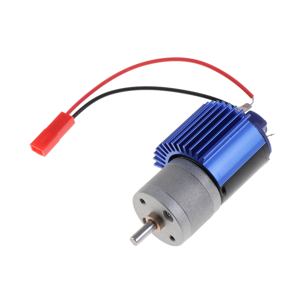 370 Motor with Heatsink Accessories for WPL B14 B24 B16 B36 Military Truck, C14 C24 Pickup Truck, C34 Rock Crawler