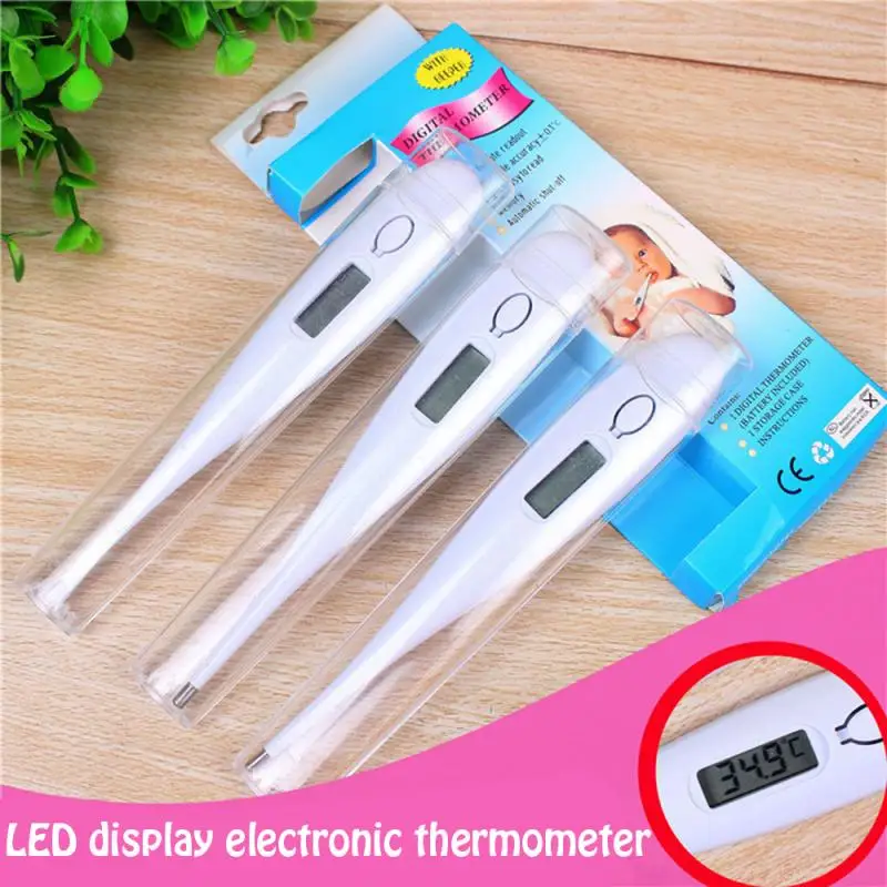 

1pcs Digital LCD Electronic Thermometer Body Temperature Child Adult Household Temperature Gauge With prompt function