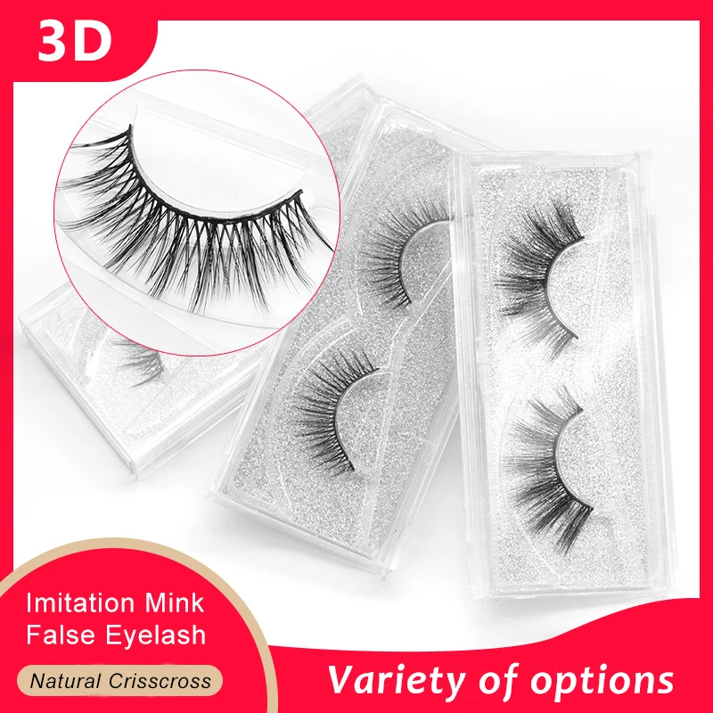 

Thick Natural False Eyelashes Handmade Imitation Mink 3D False Lashes Soft Extension Imitation Mink Lashes Makeup Big Eyes Tools