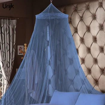 

1PC Romantic Hung Dome Mosquito Net Bed Canopy Princess Students Round Mosquito for Bedroom Circular Home Curtain