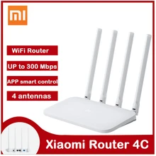 Xiaomi Mi WIFI Router 4C WiFi modem 2.4GHz 300Mbps 4 Antennas APP Control Wireless Routers Repeater Extender for Home Office