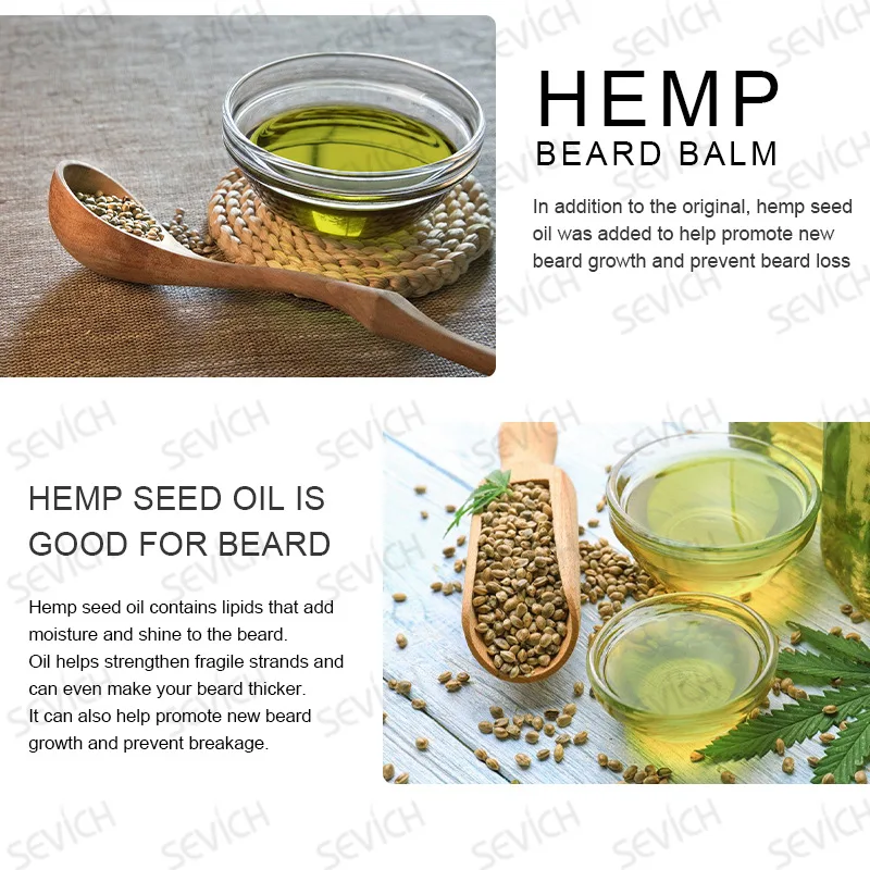 30/60g Beard Oil Wax Beard Care Cream Moisturizing Smooth Moustache