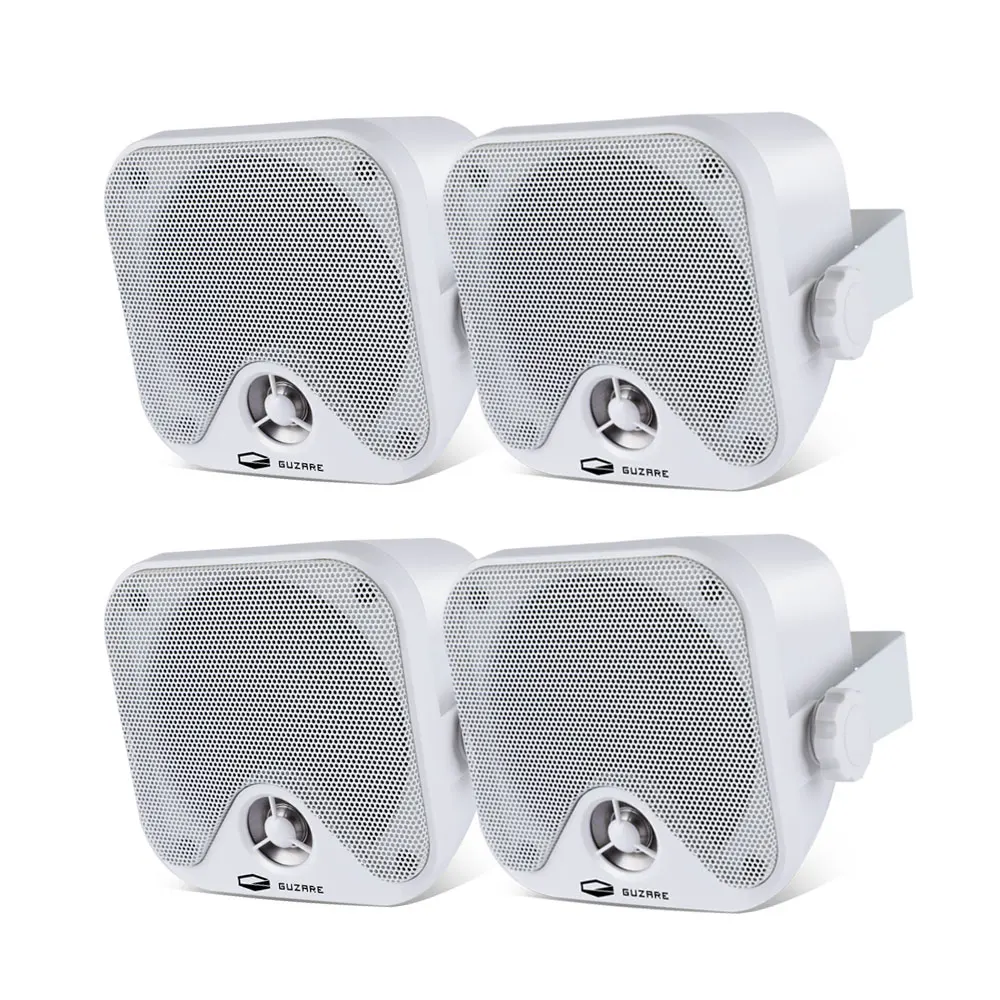 100W 2Pairs 4Inch Waterproof Marine Boat Speakers Outdoor Speaker Motorcycle For Swimming Pool ATV UTV RV SPA Bath Yacht
