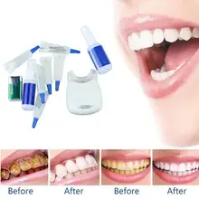 Виниры зубы накладные активированный 7 светодиодный система отбеливания зубная паста отбеливающая жидкость для полоскания рта очиститель зубов